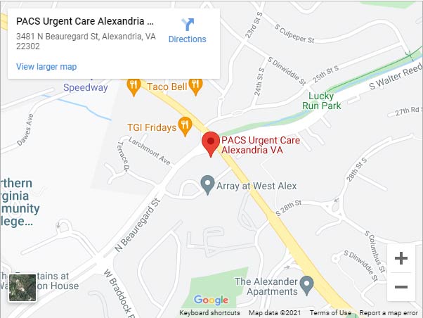 Get Directions to PACS Urgent Care & Walk-In Clinic in Alexandria, VA