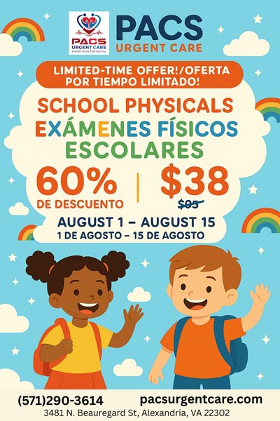 School Physicals in Alexandria and Ruther Glen VA